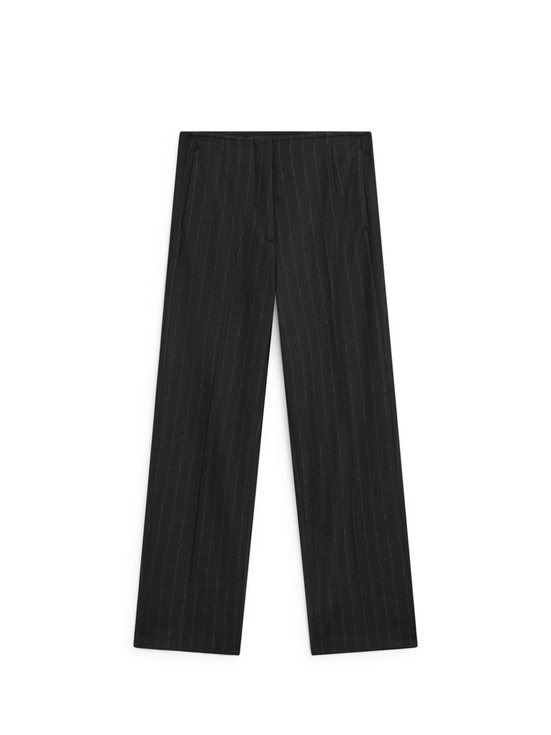 Брюки прямого кроя в полоску