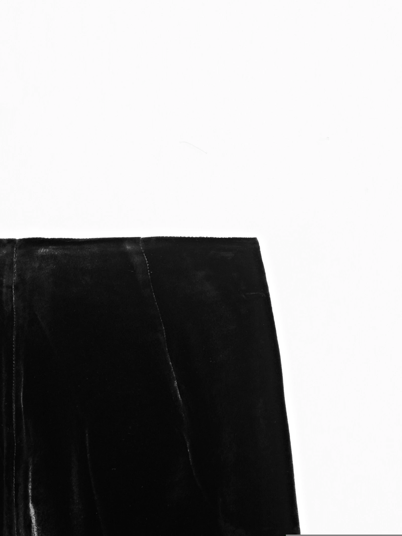 Бархатные широкие брюки