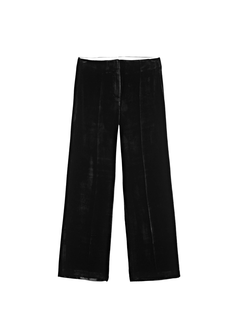 Бархатные широкие брюки