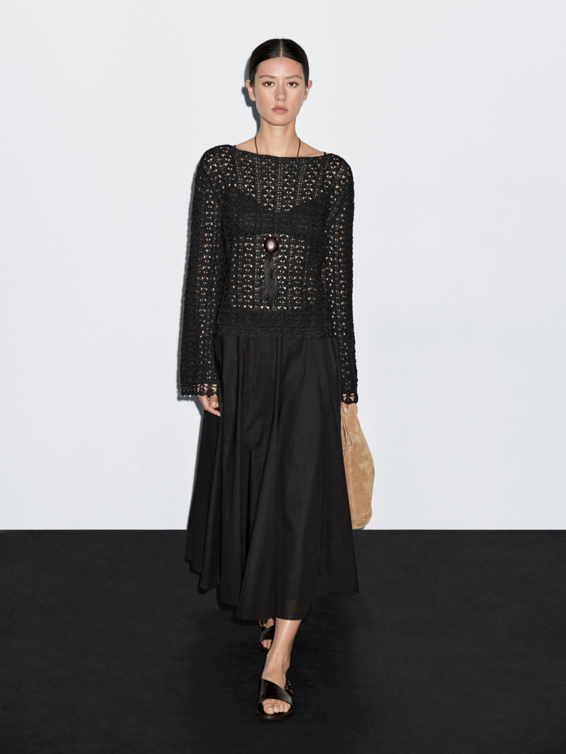 Юбка-клеш из 100% хлопка