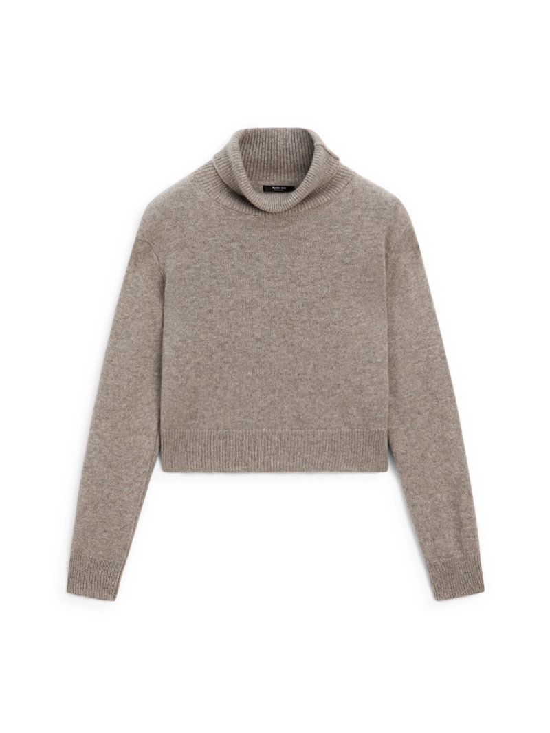 Свитер короткий вязаный из 100% кашемира