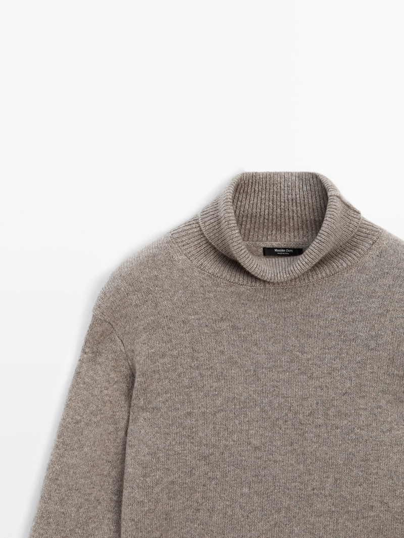 Свитер короткий вязаный из 100% кашемира