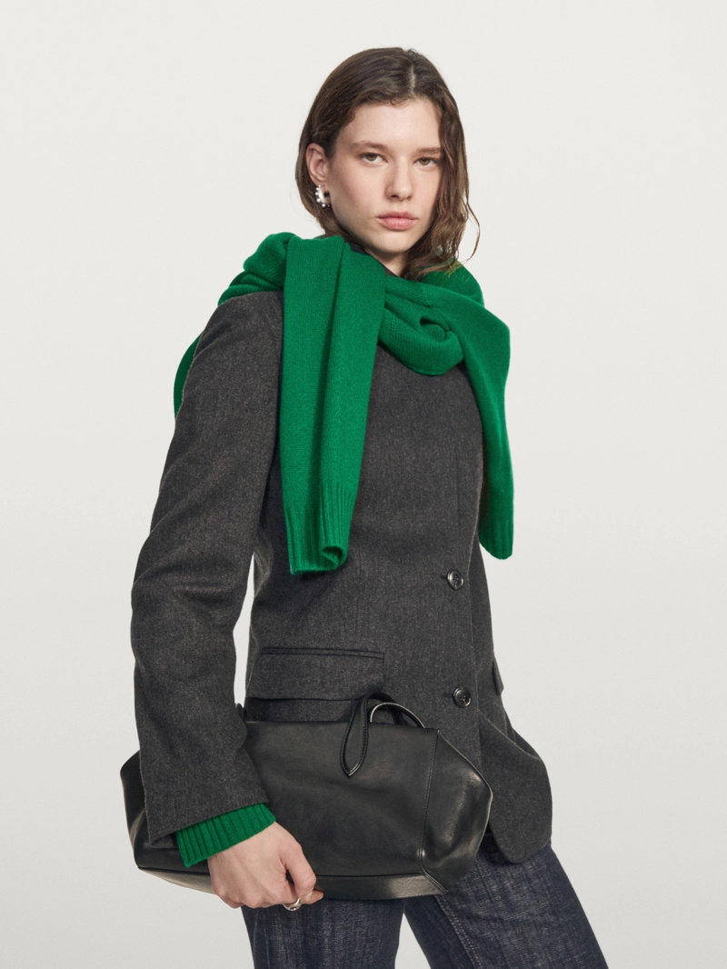 Пиджак из шерстяной смеси на три пуговицы