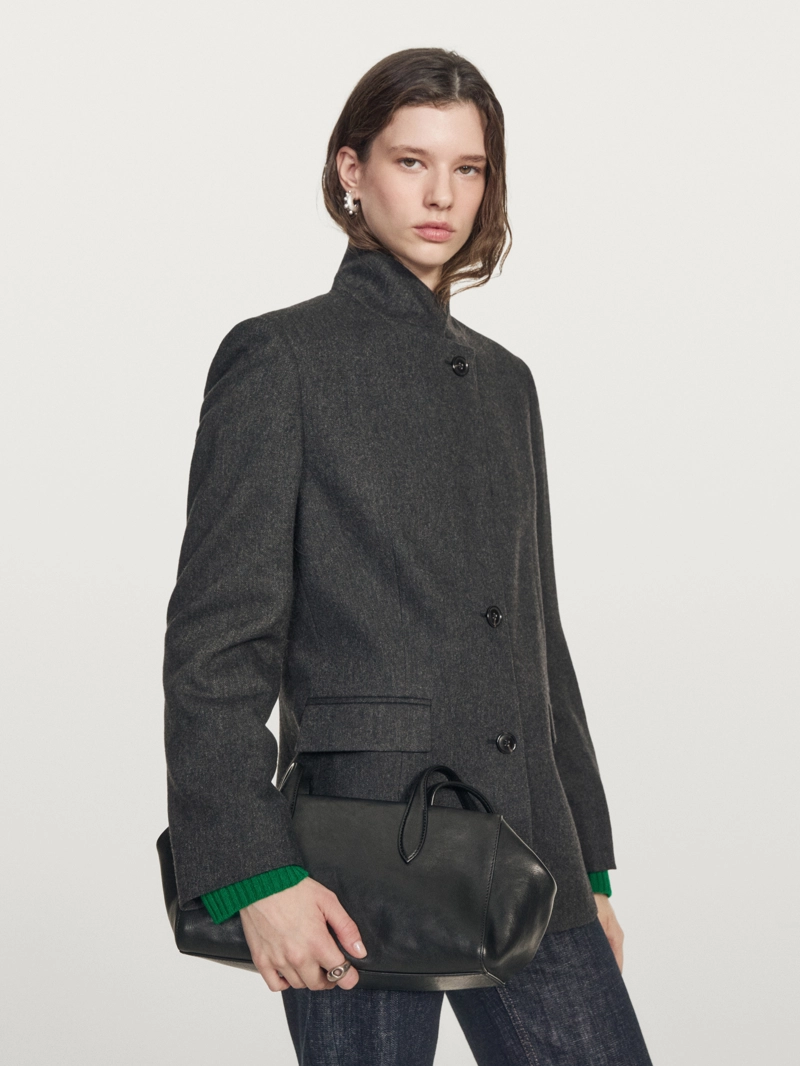 Пиджак из шерстяной смеси на три пуговицы