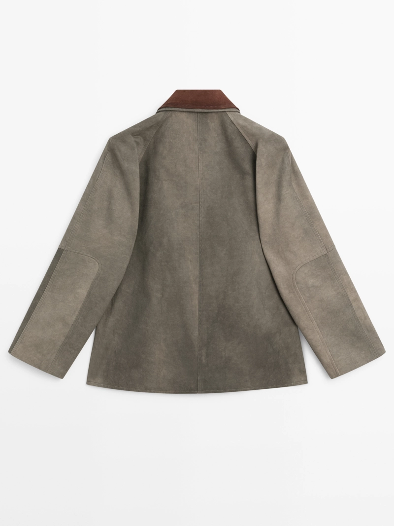 Куртка с отделкой водоотталкивающая и слоистым воротником