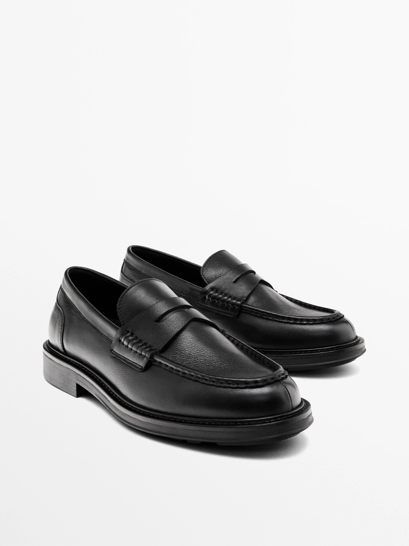 Мягкие кожаные мокасины