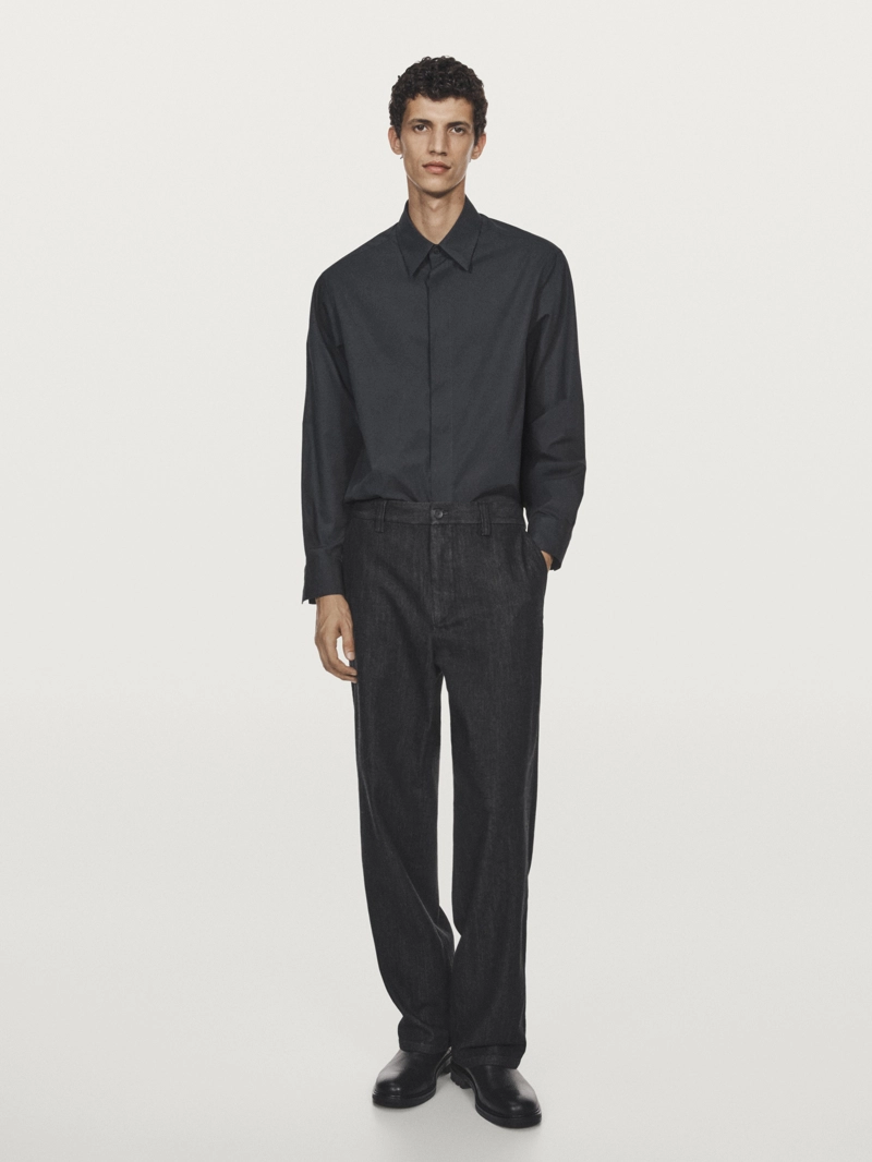 Джинсы с широкими брючинами - limited