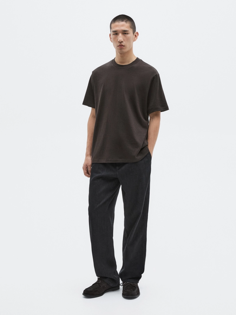 Футболка из хлопкового микса с коротким рукавом - limited