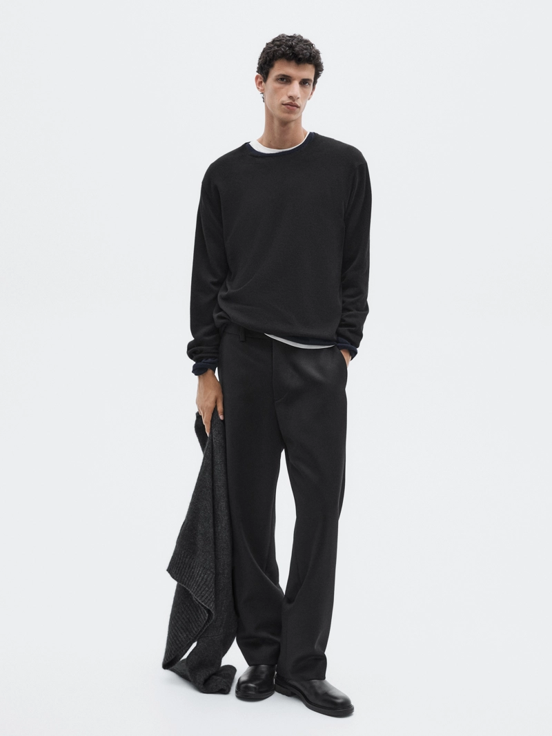 Джемпер с круглым вырезом из 100% кашемира - limited