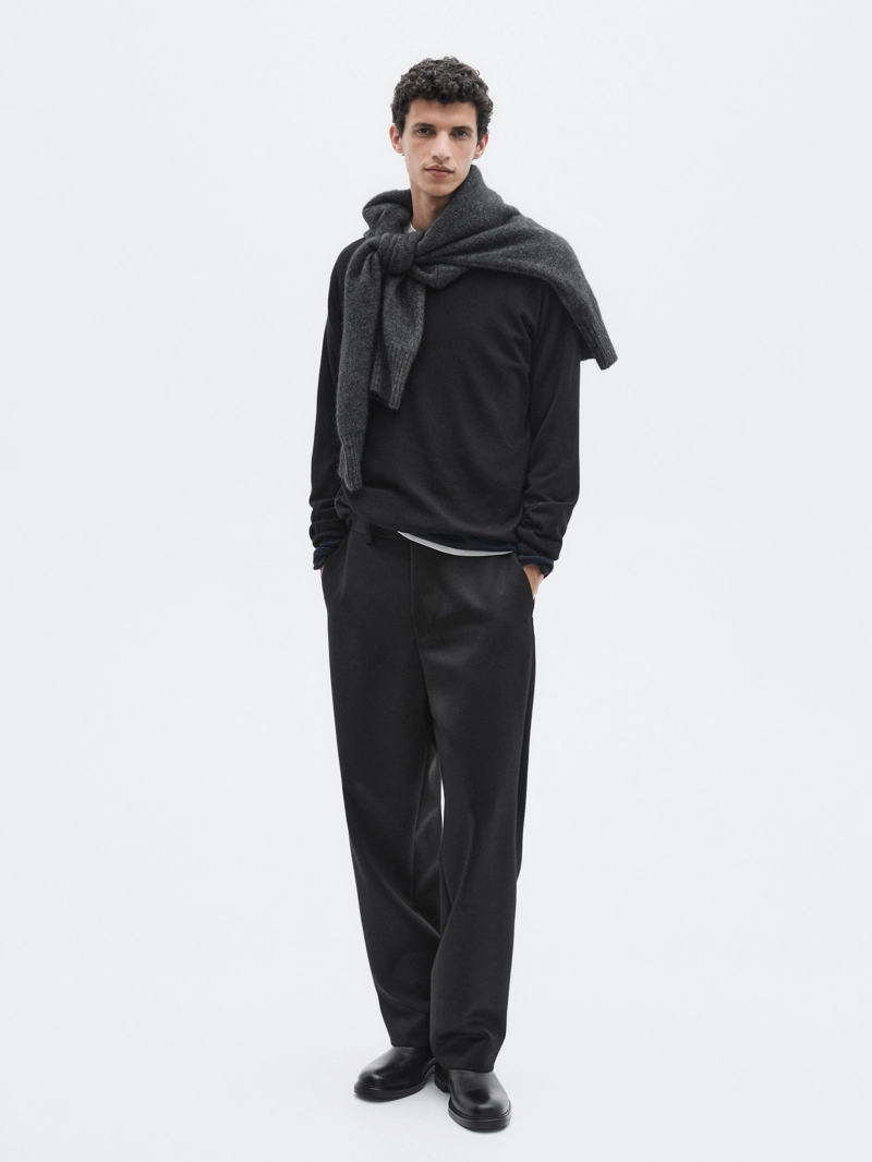 Джемпер с круглым вырезом из 100% кашемира - limited