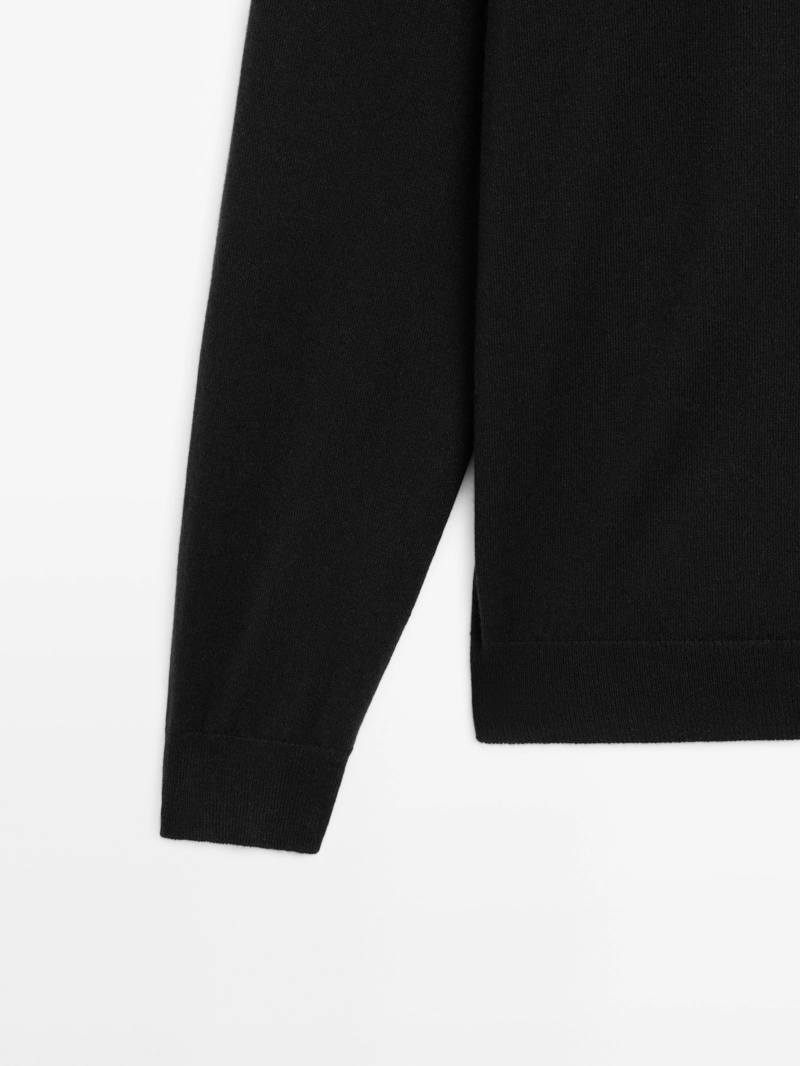 Джемпер с круглым вырезом из 100% кашемира - limited