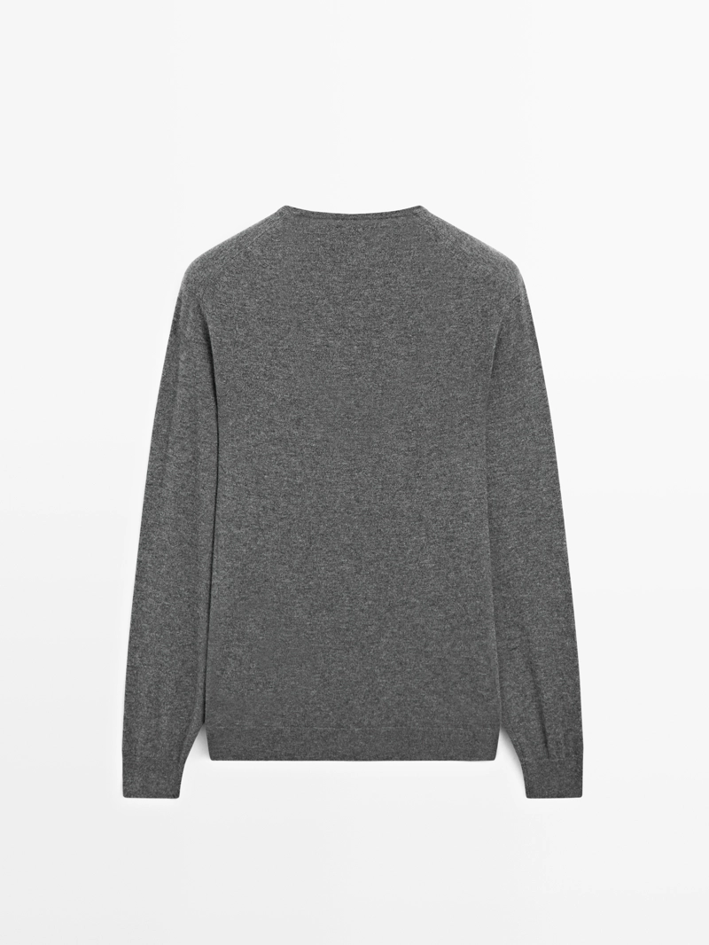 Свитер с круглым вырезом из 100% кашемира - limited