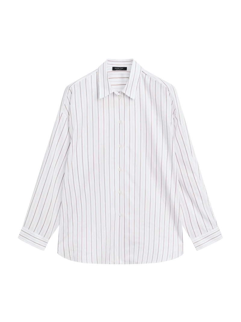 Рубашка в полоску свободного кроя