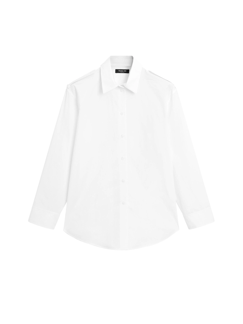 Рубашка из 100% хлопка с деталями на плечах