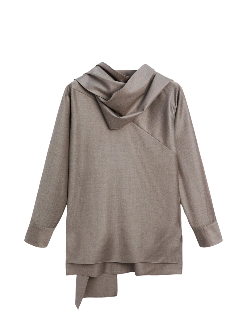 Блузка с завязкой на шее - limited