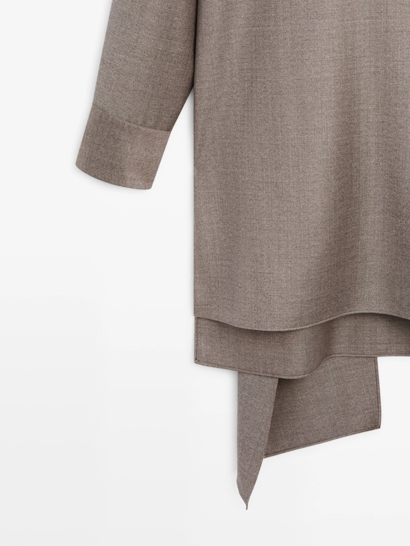 Блузка с завязкой на шее - limited