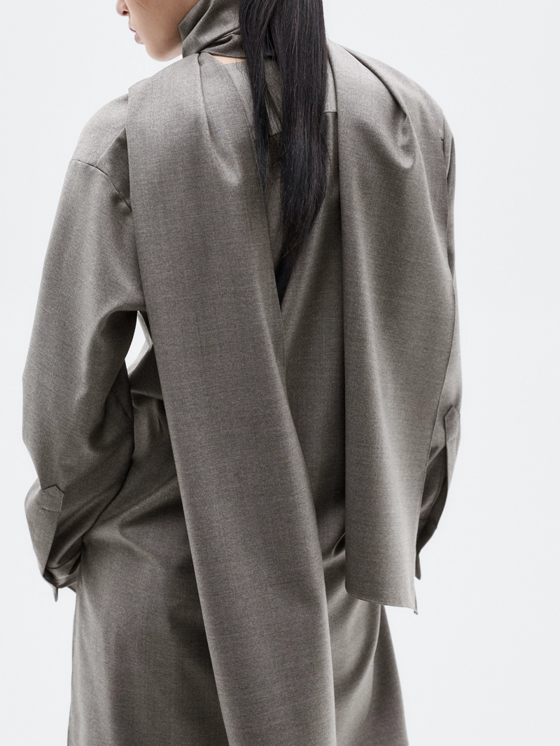 Блузка с завязкой на шее - limited