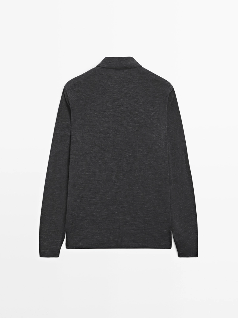 Поло-свитер из шерстяной смеси
