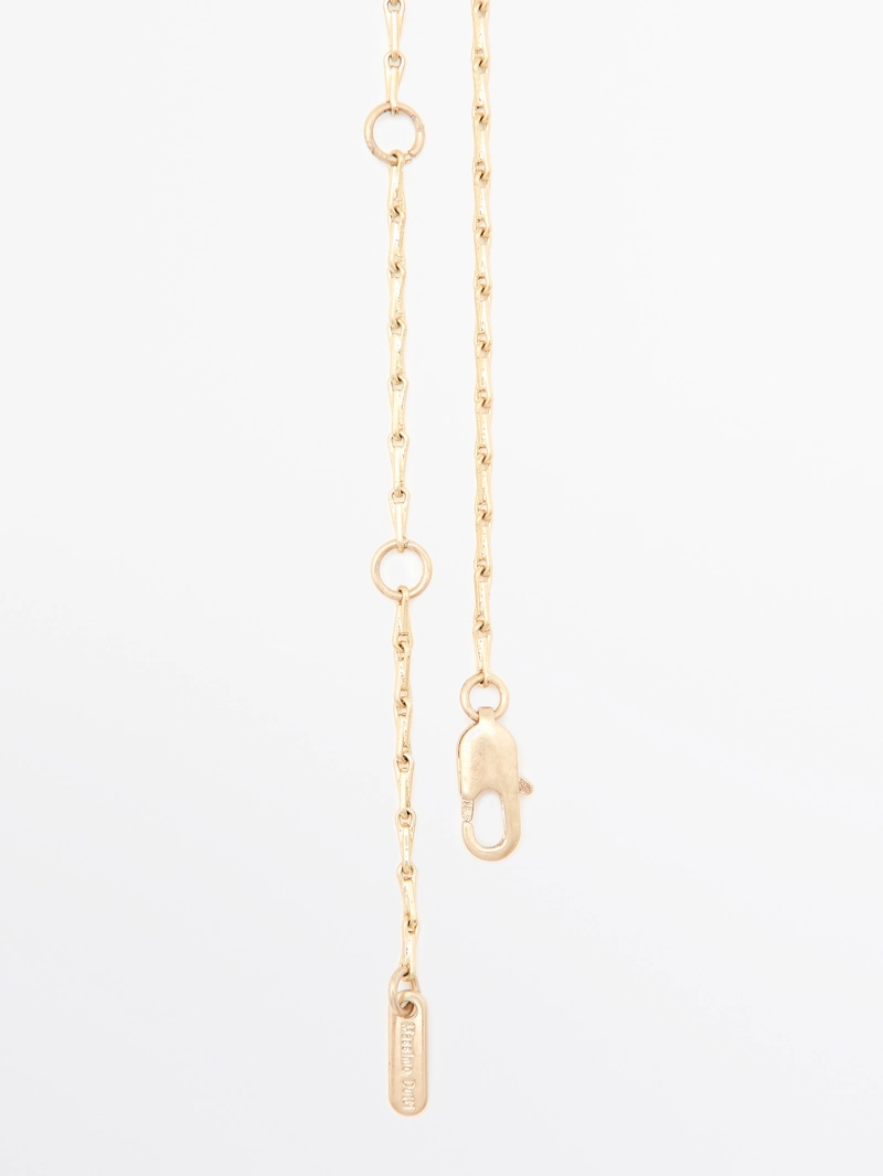 Ожерелье с подвеской из прозрачного камня