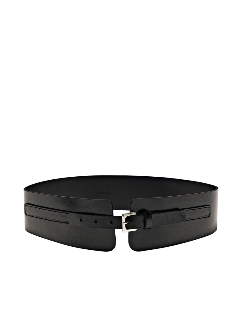 Кожаный пояс-шнур с квадратной пряжкой