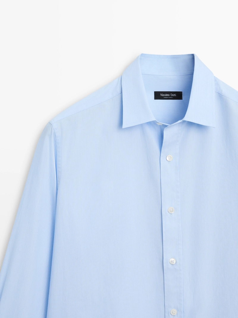 Рубашка в полоску regular fit