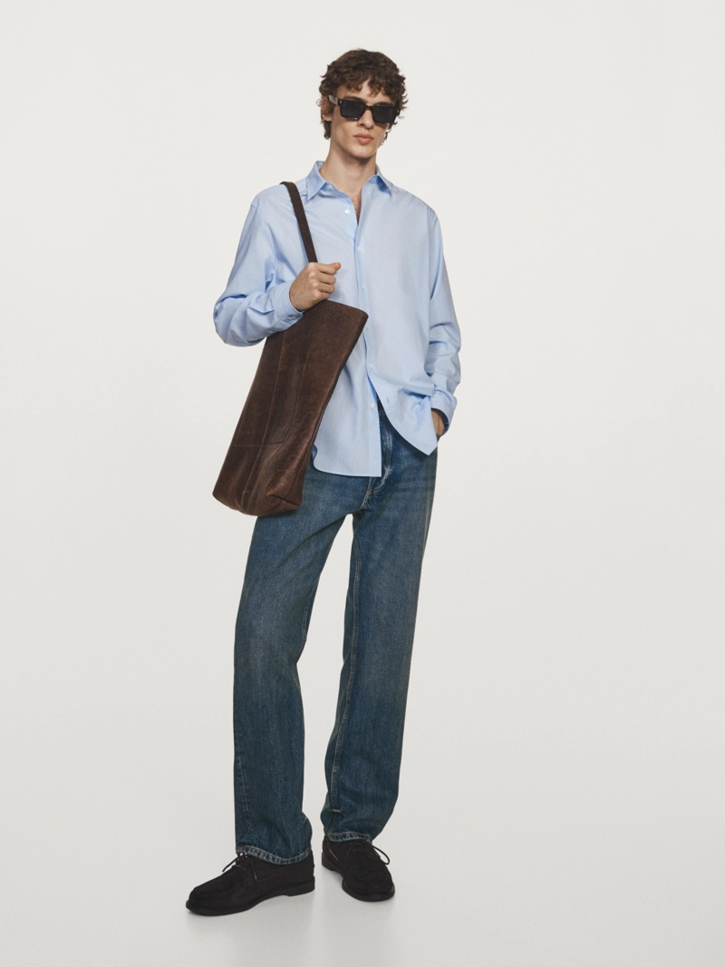 Рубашка в полоску regular fit