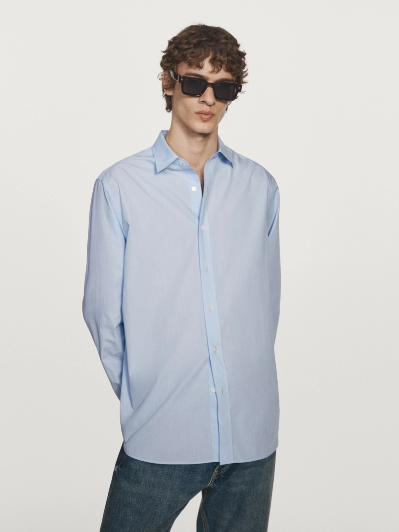 Рубашка в полоску regular fit