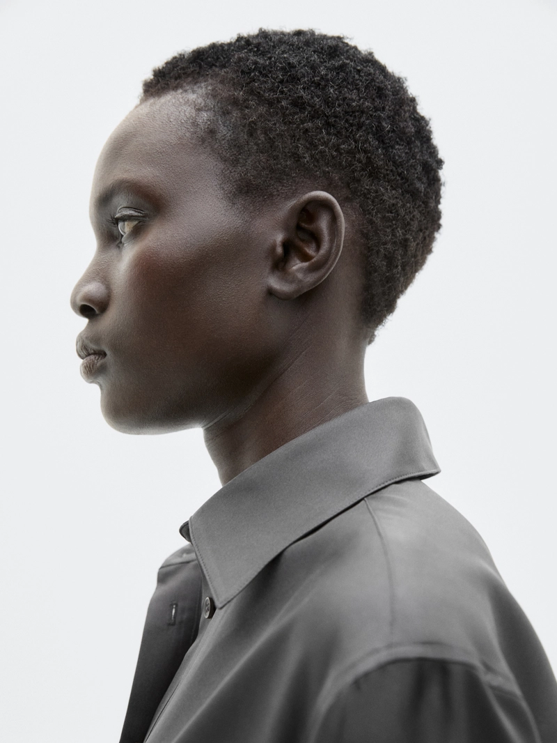 Рубашка из 100% шелка с приталенным силуэтом - limited