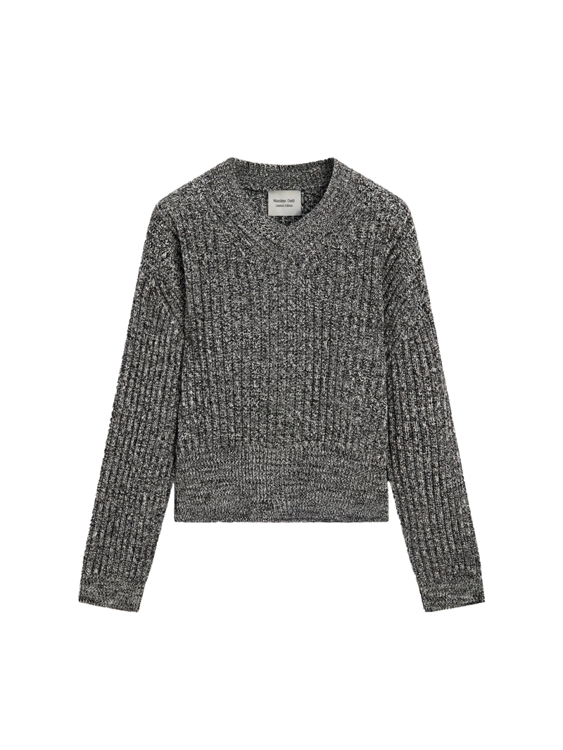 Свитер с ворсом из 100% шерсти - limited