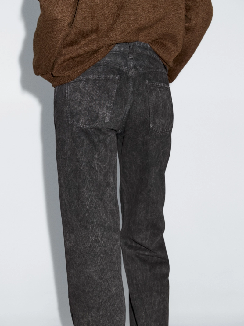 Джинсы regular fit средней посадки