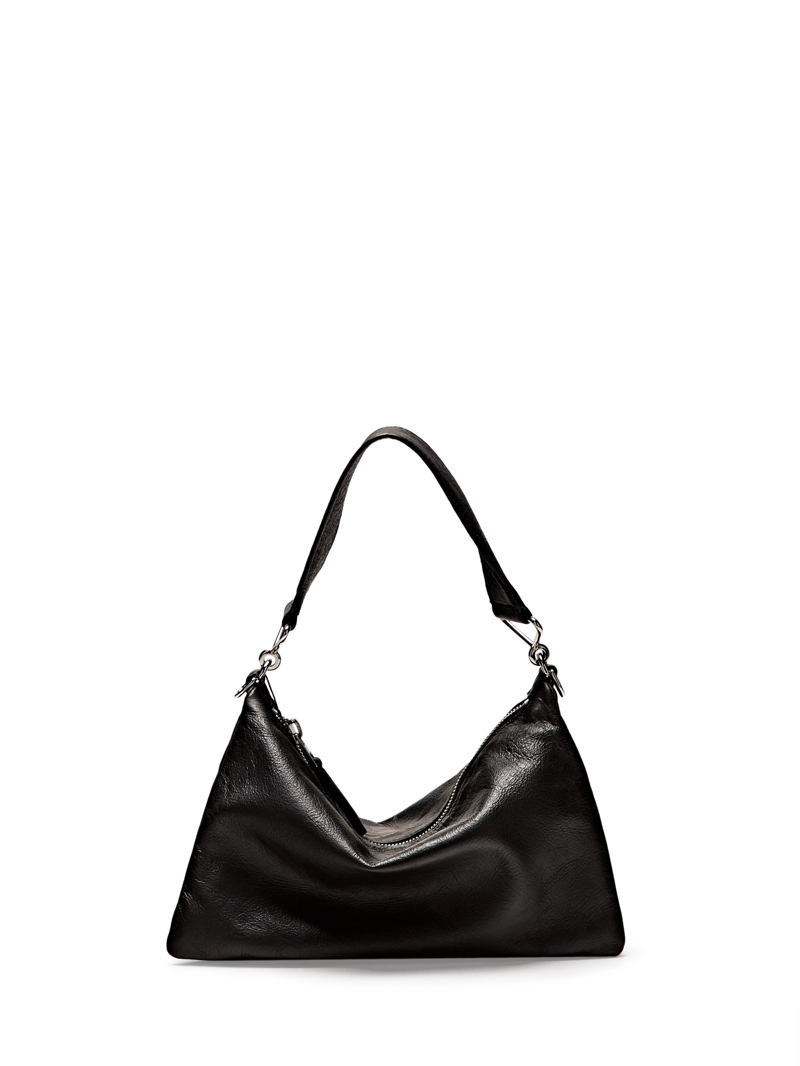 Небольшая кожаная сумка с отделениями