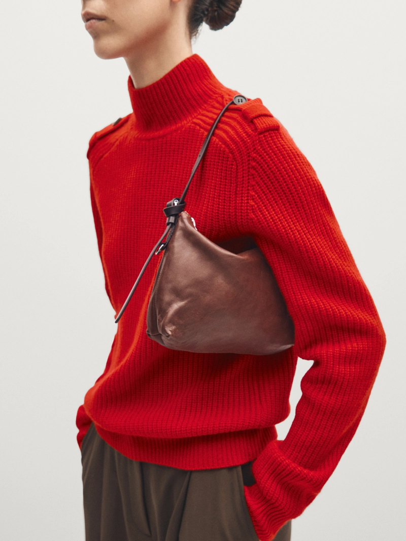 Сумочка из натуральной кожи nappa