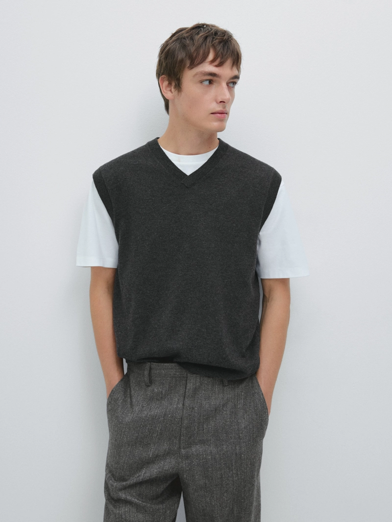 Прямые брюки из шерстяной смеси