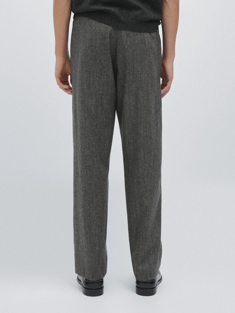 Прямые брюки из шерстяной смеси