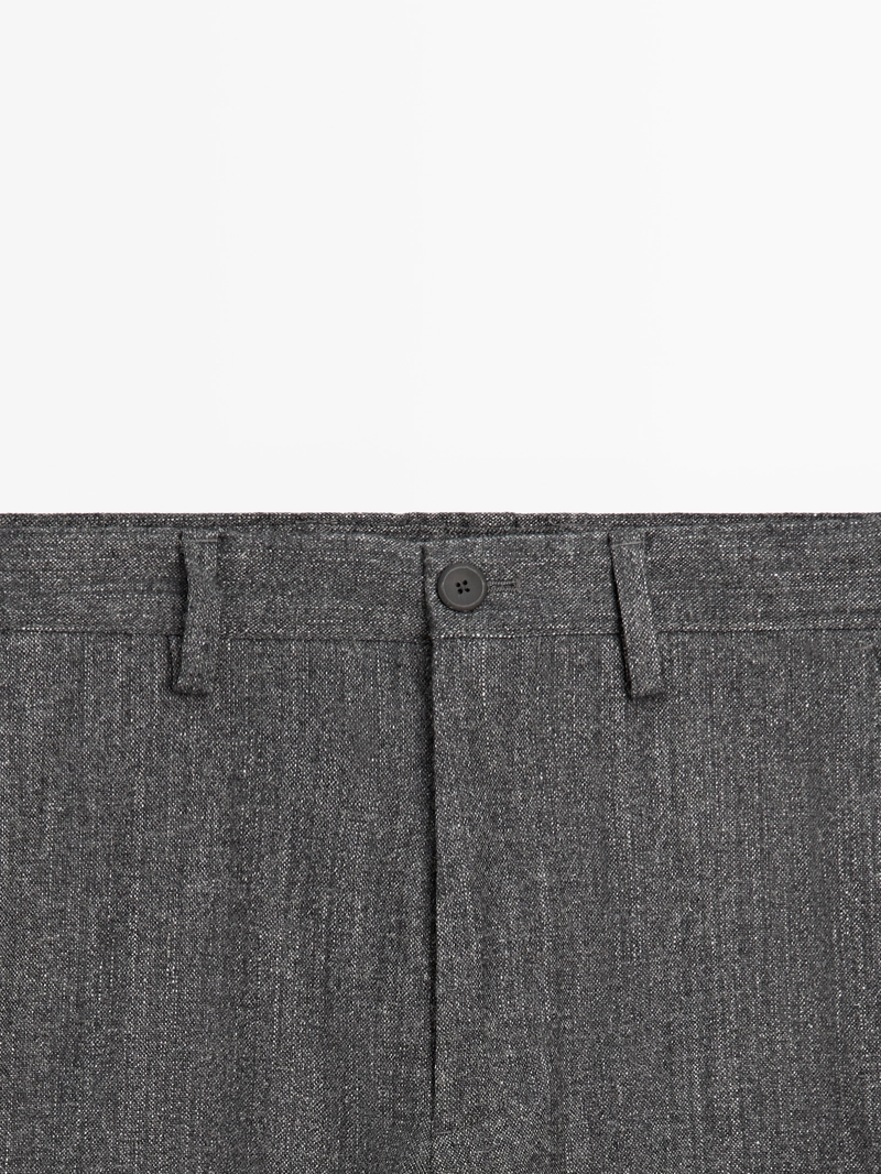 Прямые брюки из шерстяной смеси