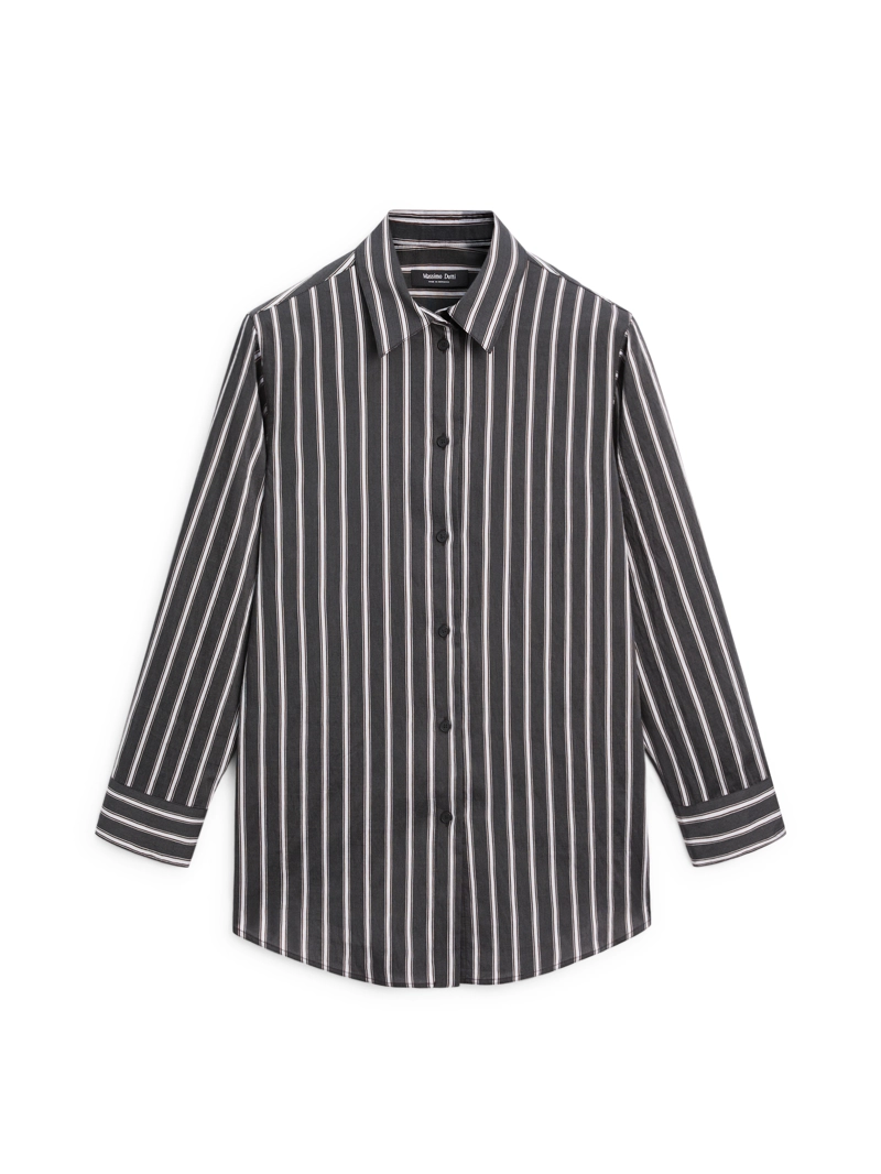 Рубашка в полоску свободного кроя