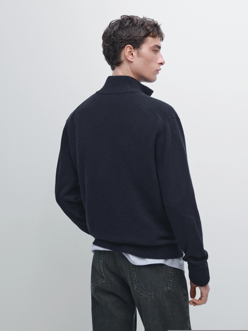 Кардиган из шерстяной смеси с деталями на молнии