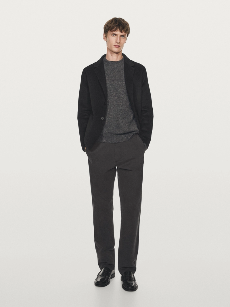 Пиджак из шерстяной смеси с двойным слоем