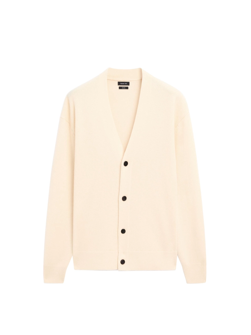 Кардиган с v-образным вырезом из 100% шерсти