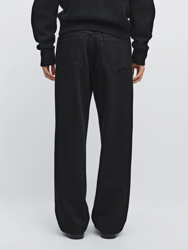 Джинсы с широкими штанинами