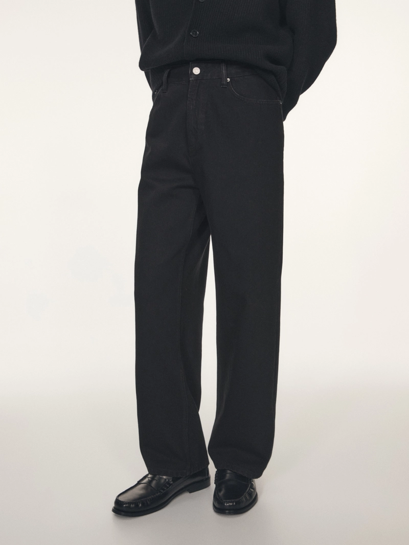 Джинсы с широкими штанинами