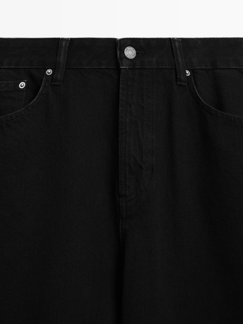 Джинсы с широкими штанинами