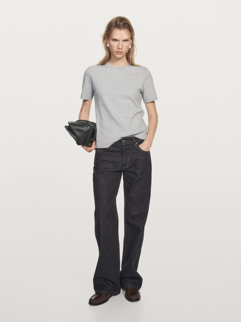 100% хлопковая майка с круглым вырезом