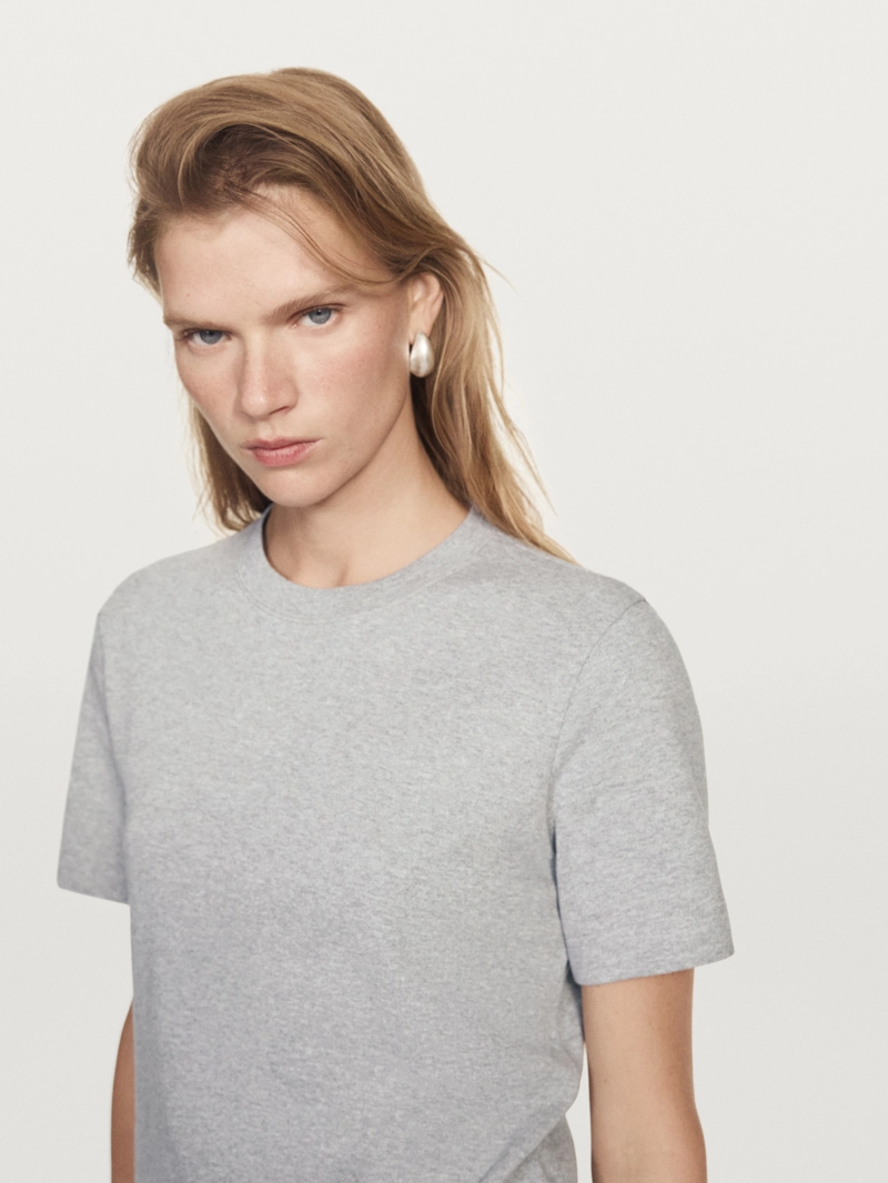 100% хлопковая майка с круглым вырезом