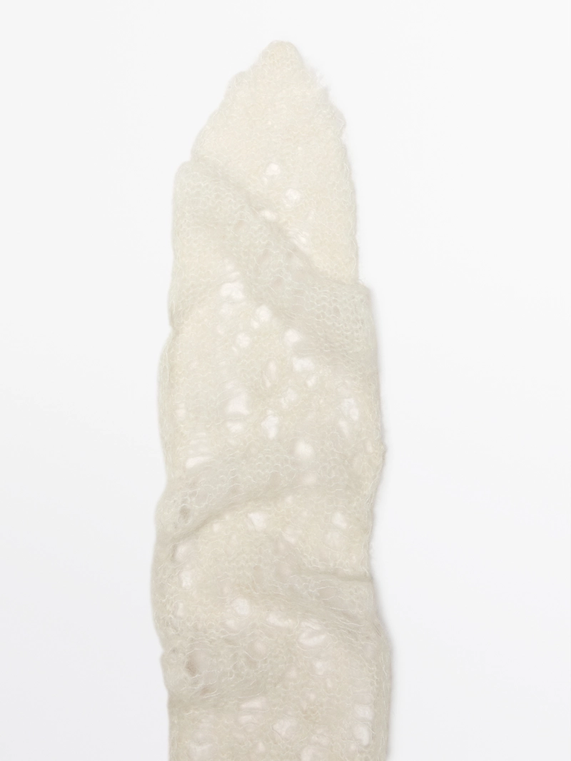 Галстук из мягкой вязаной альпаки massimo dutti