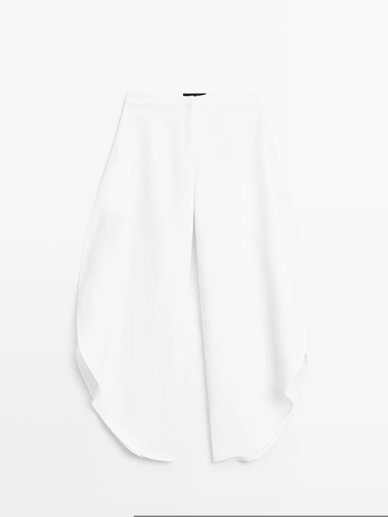 Брюки с разрезом по низу