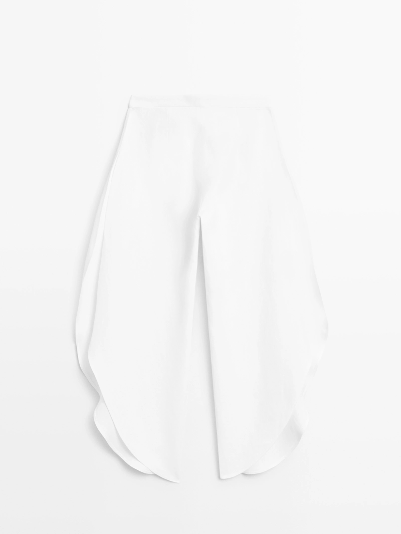 Брюки с разрезом по низу