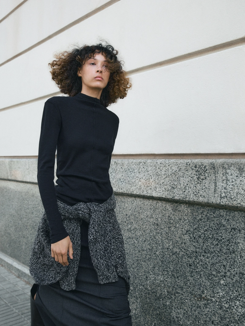 Кардиган с аранским узором из шерстяного плетения