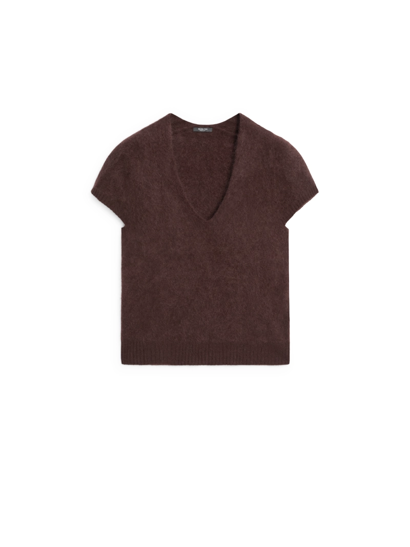 Свитер с v-образным вырезом из шерсти и кашемира