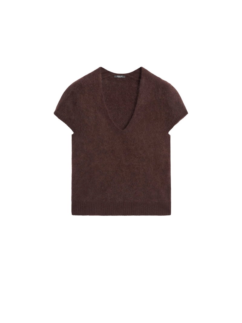 Свитер с v-образным вырезом из шерсти и кашемира